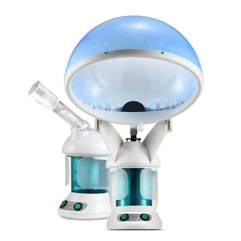 2-in-1 Multifunctional Facial & Hair Steamer with Ozone & Essential Oil Aromatherapy Color : White 