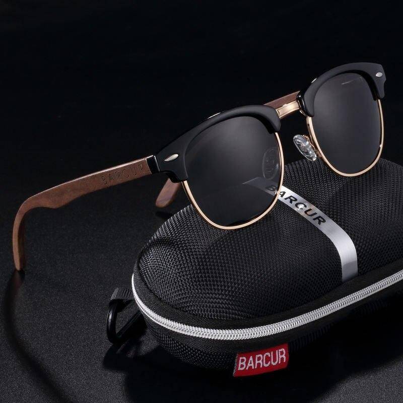 Classic Polarized Wooden Sunglasses Style : Gloss Black Wood box|Greenkish Wood box|Orange Wood box|Matte Black Wood box|Leopard Tea Wood|Leopard Tea|GreenKish 