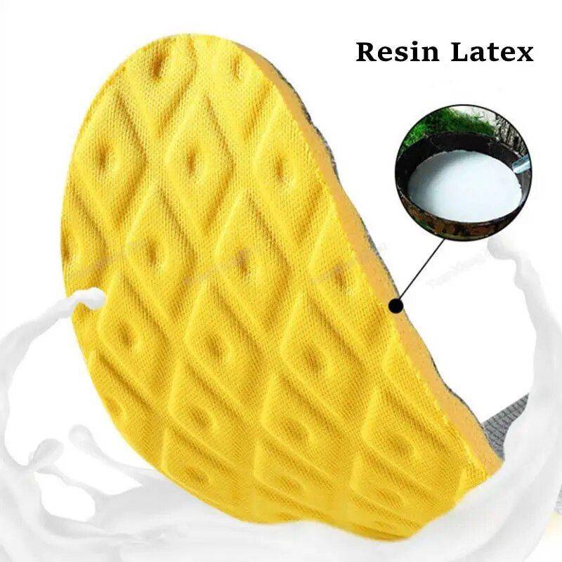 Comfort Latex Insoles for Enhanced Athletic & Daily Comfort Color : Gray Yellow|Gray|Blue 