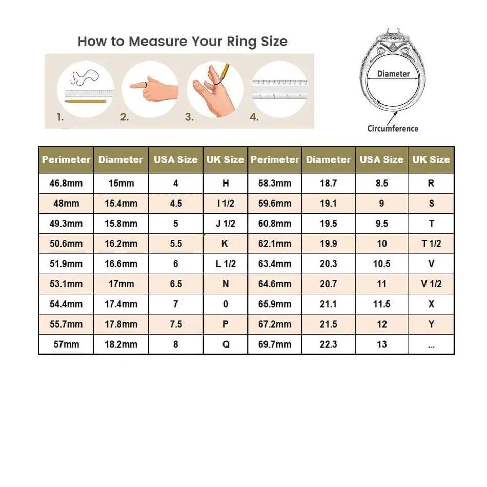 Genuine 925 Sterling Silver Round Shape Wedding Rings Set with AAAAA Cubic Zirconia Ring Size : 5|6|7|8|9|10 