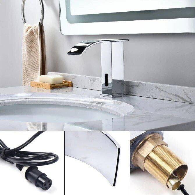 Smart Touchless Kitchen Faucet Color : Sliver 