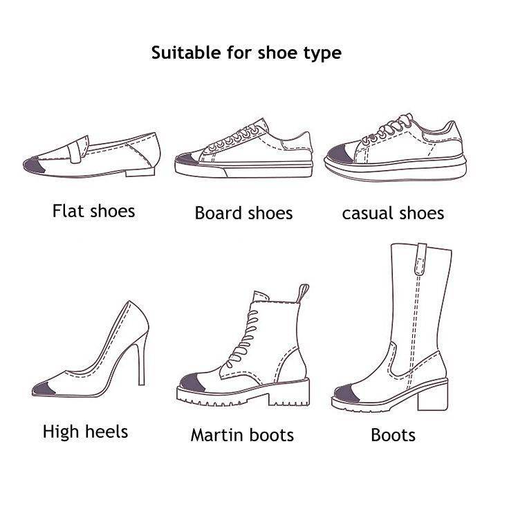 Women's High Heel Toe Plug Insert - Pain Relief Shoe Accessories (1 Pair) Color : White|Black|Beige 