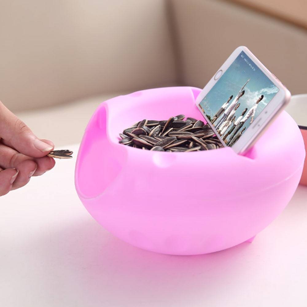 Lazy Snack Bowl Color : Red|Green|Pink|Blue 