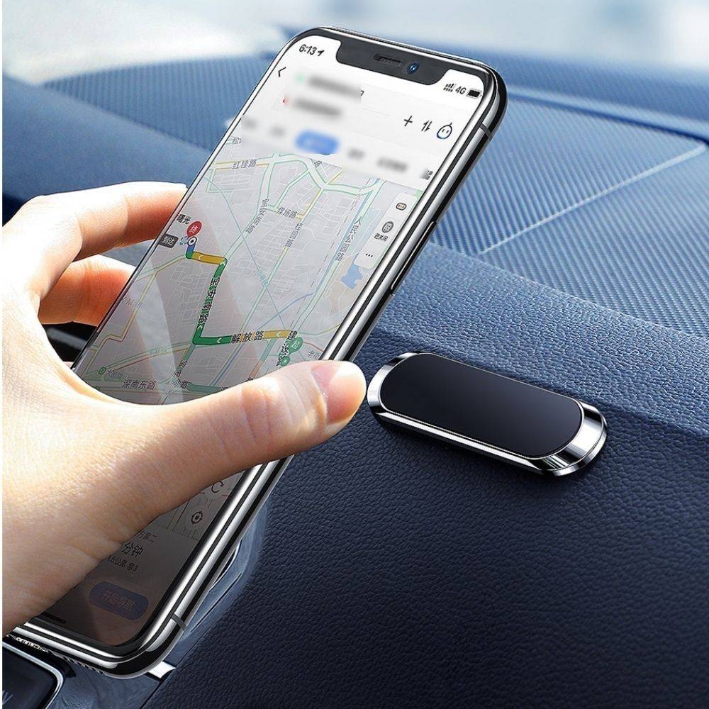 Magnetic Car Phone Holder Color : Dark Gray|Sliver  