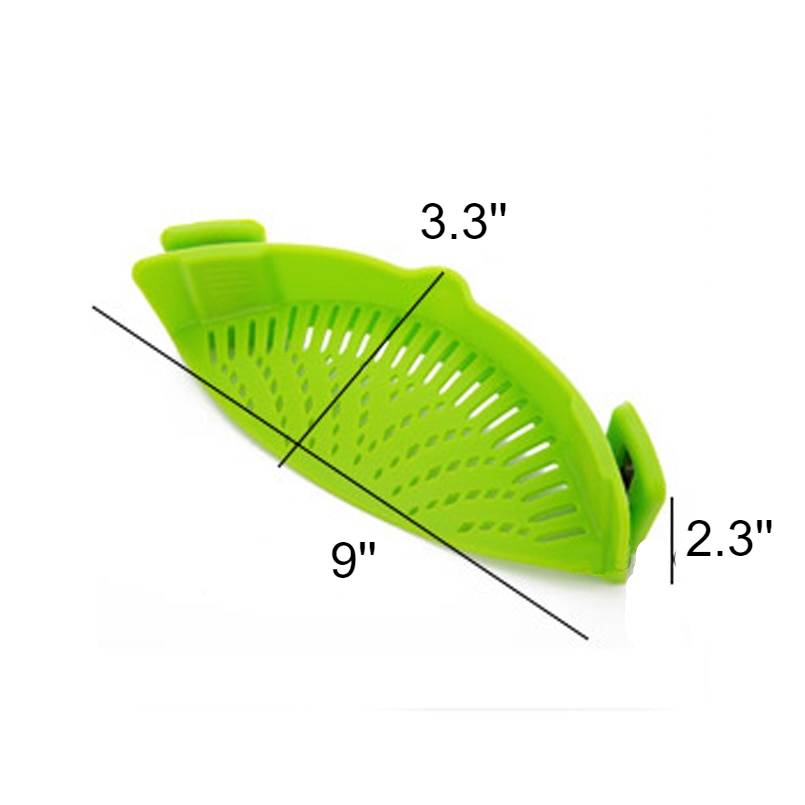 Silicone Pot Strainer Color : Black |Green |Red |Gray 