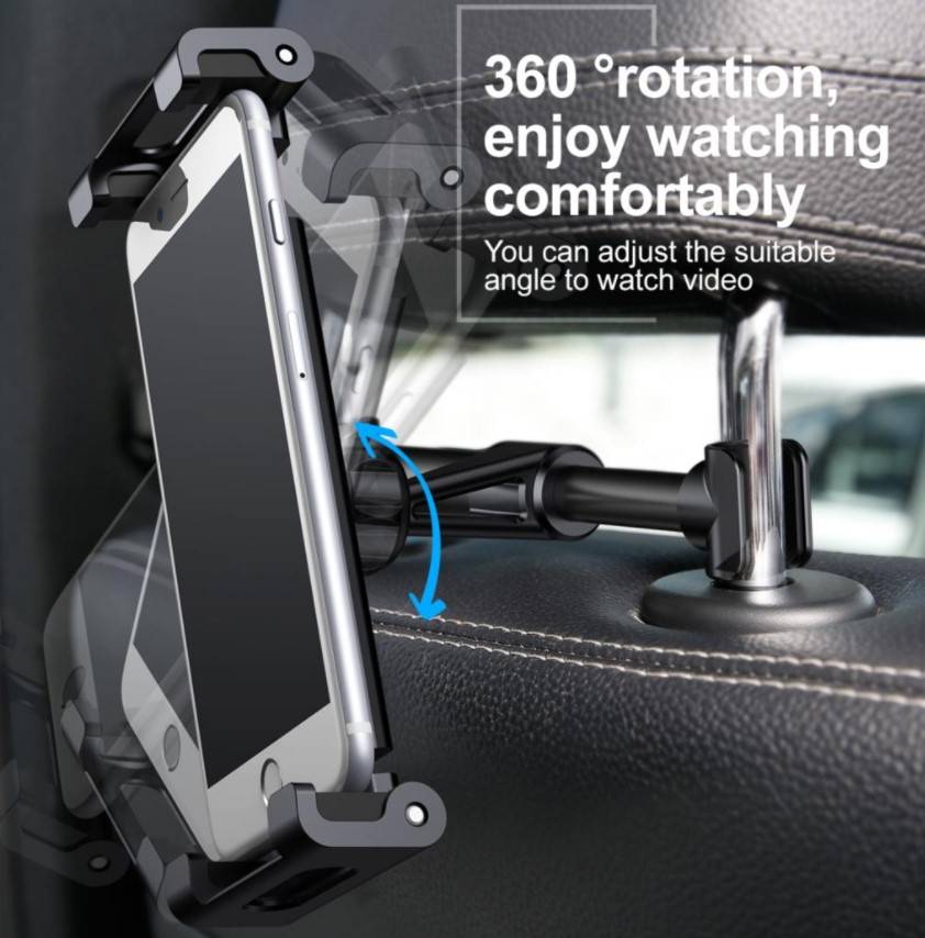 Car Tablet Holder Color : Black|Red 