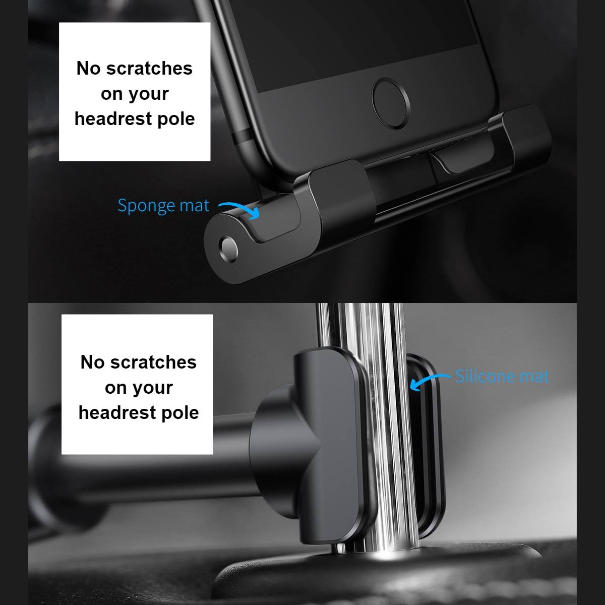 Car Tablet Holder Color : Black|Red 