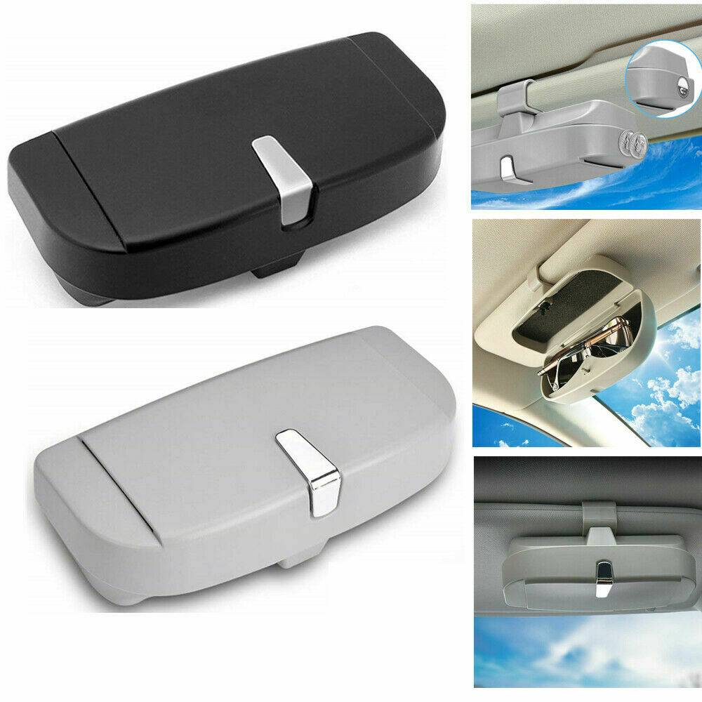 Magnetic Car Sunglasses Case Color : Black|Gray|Pink|Beige 