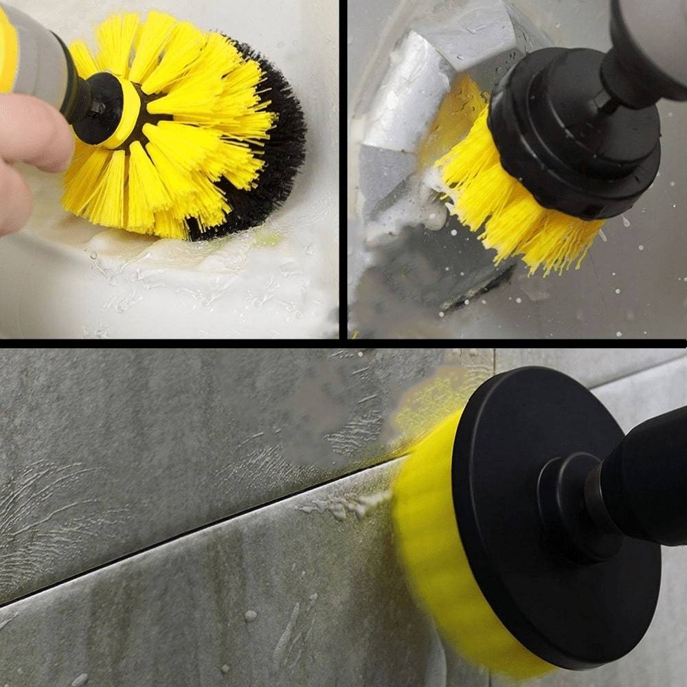 Drill Scrubber Brush Kit  