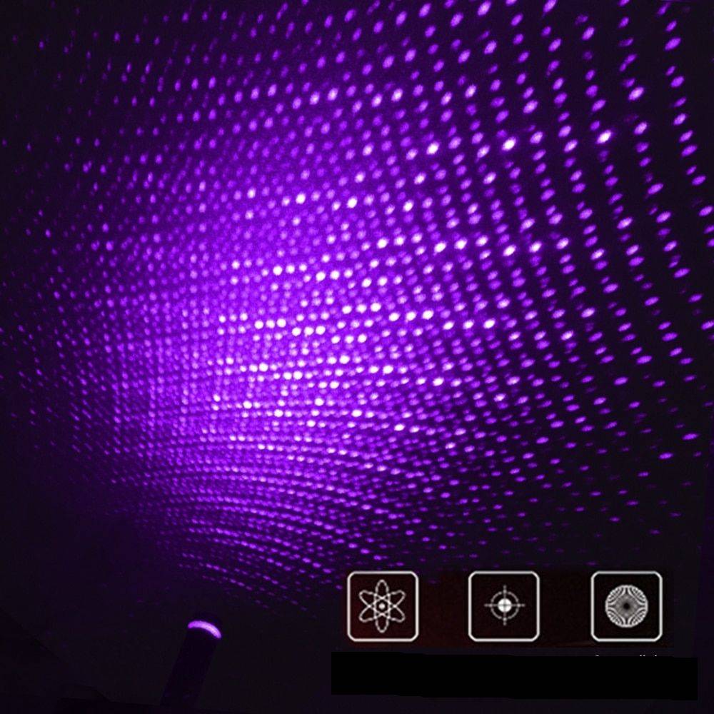 USB Ceiling Night Light Emitting Color: Purple 