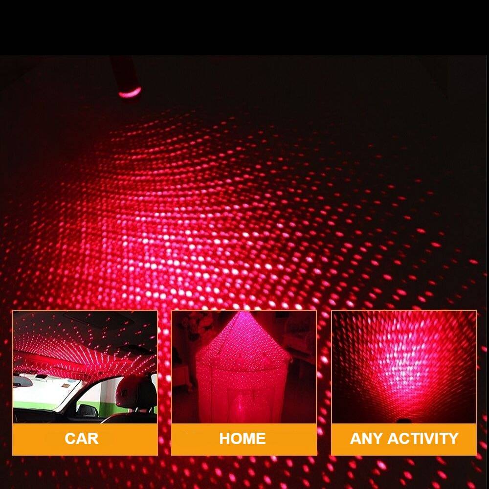 USB Ceiling Night Light Emitting Color : Purple|Pink 