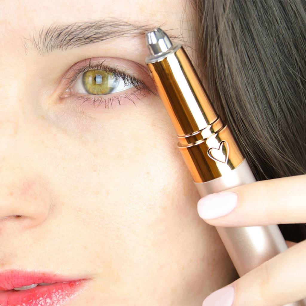 Mini Electric Eyebrow Trimmer Pen Color : White|Red|Rose Gold 