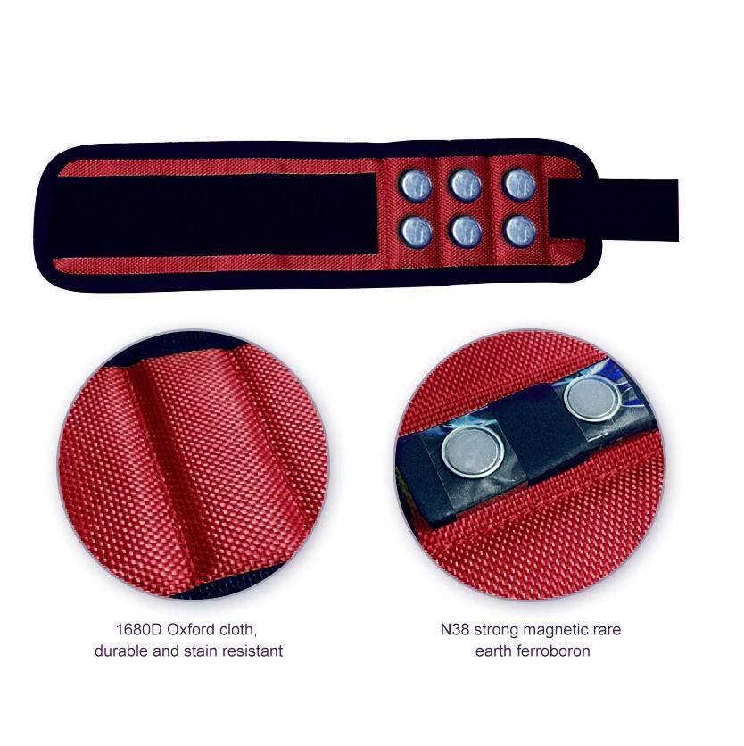 Magnetic Wristbands Color : Red|Black 