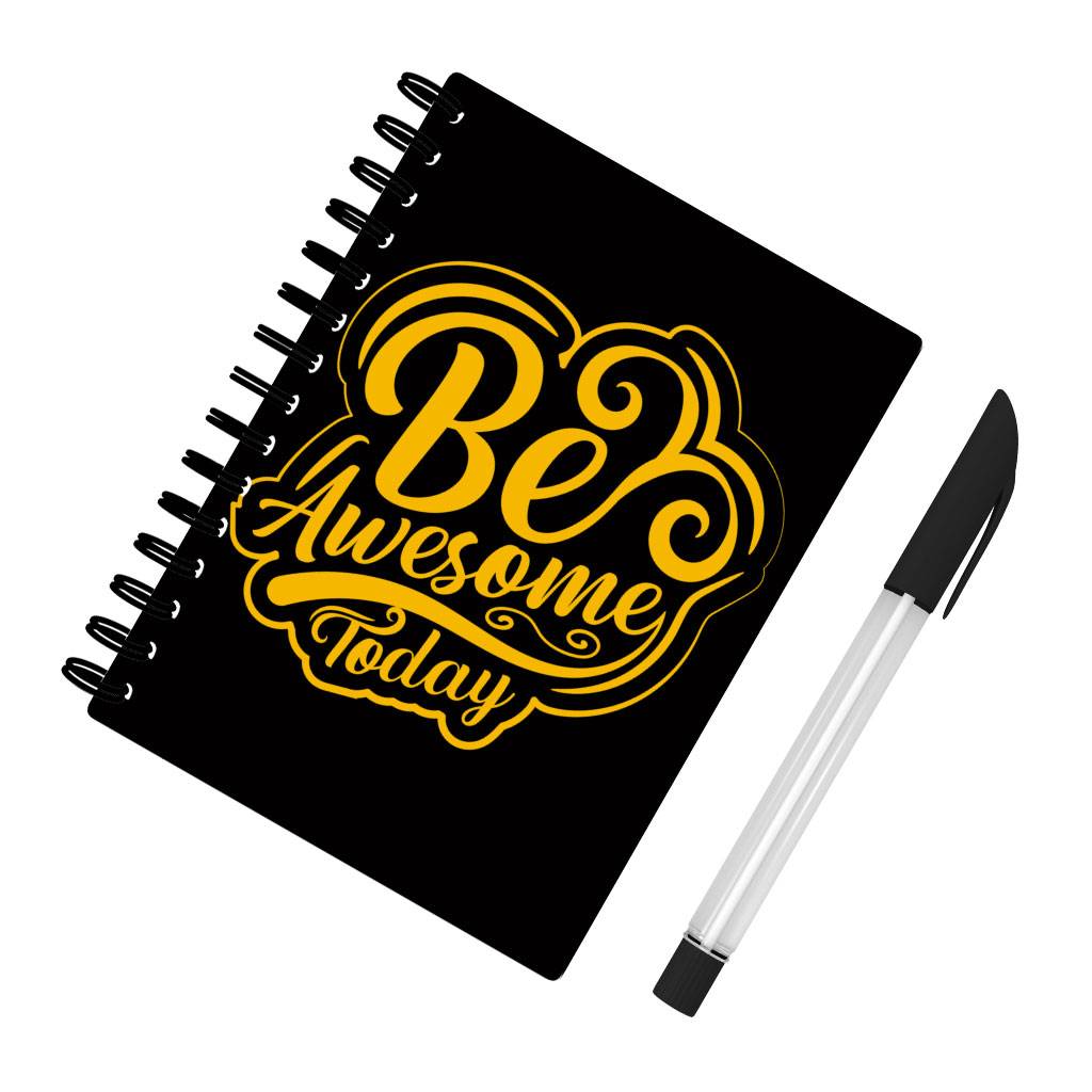 Be Awesome Today Spiral Notebook - Motivational Notebook - Cute Notebook  