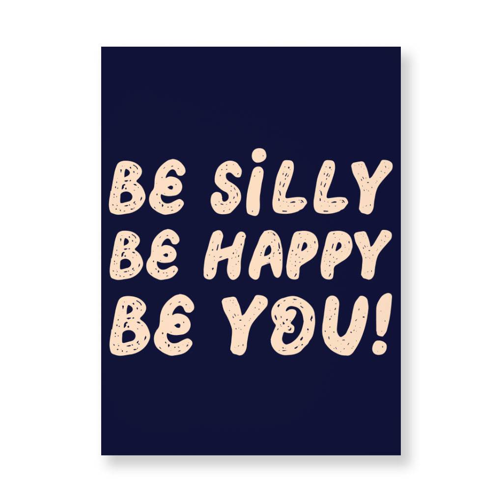 Be Happy Wall Picture - Be You Stretched Canvas - Cool Trendy Wall Art  