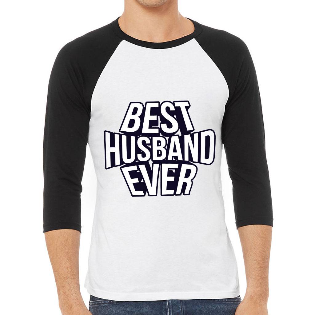 Best Husband Ever Baseball T-Shirt - Best Design T-Shirt - Cool Baseball Tee Color : Navy White|White Asphalt|White Black|White Red 