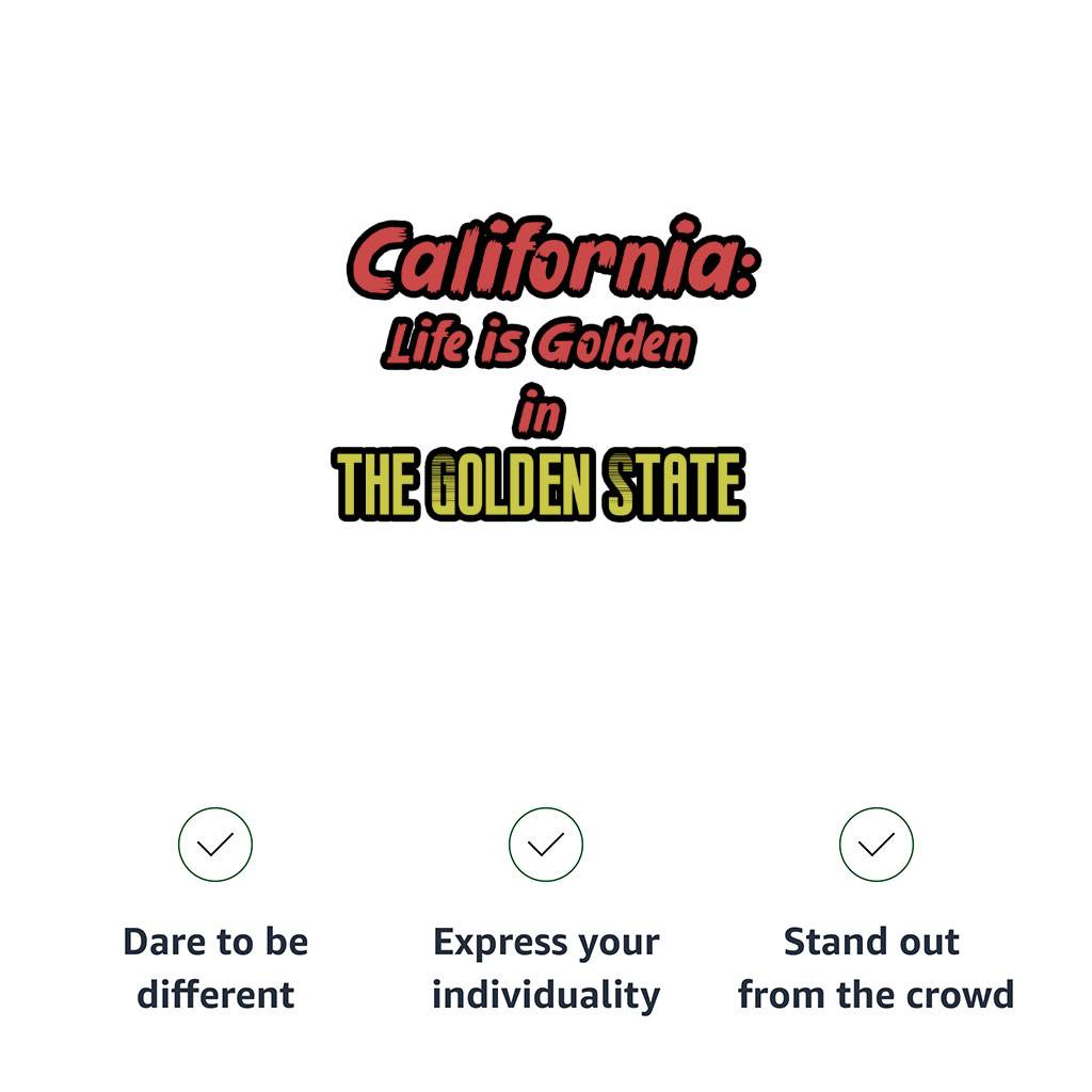 California the Golden State Sponge Fleece Sweatshirt - Trendy Classic Sweatshirt - Cool Design Sweatshirt Color : Athletic Heather|Black|Heather Dust|White 