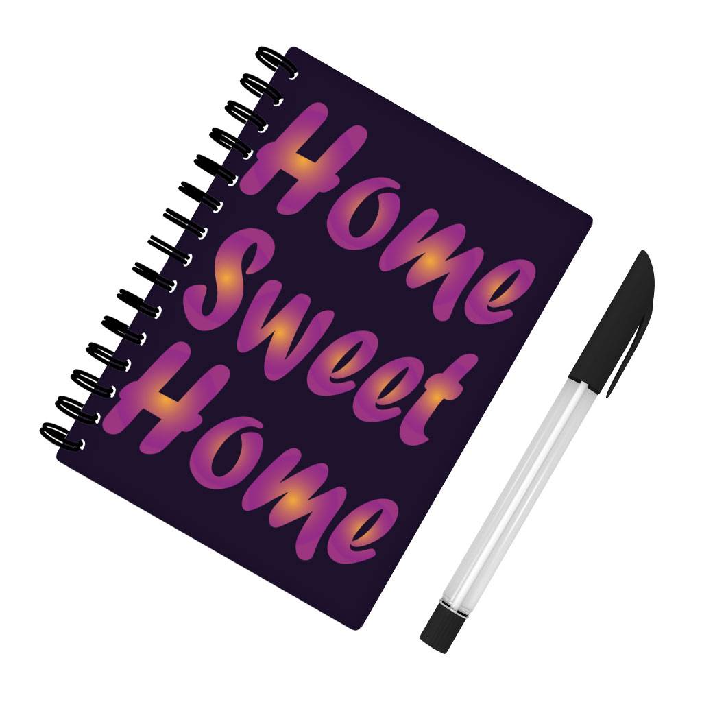 Home Sweet Home Spiral Notebook - Best Design Notebook - Printed Notebook  