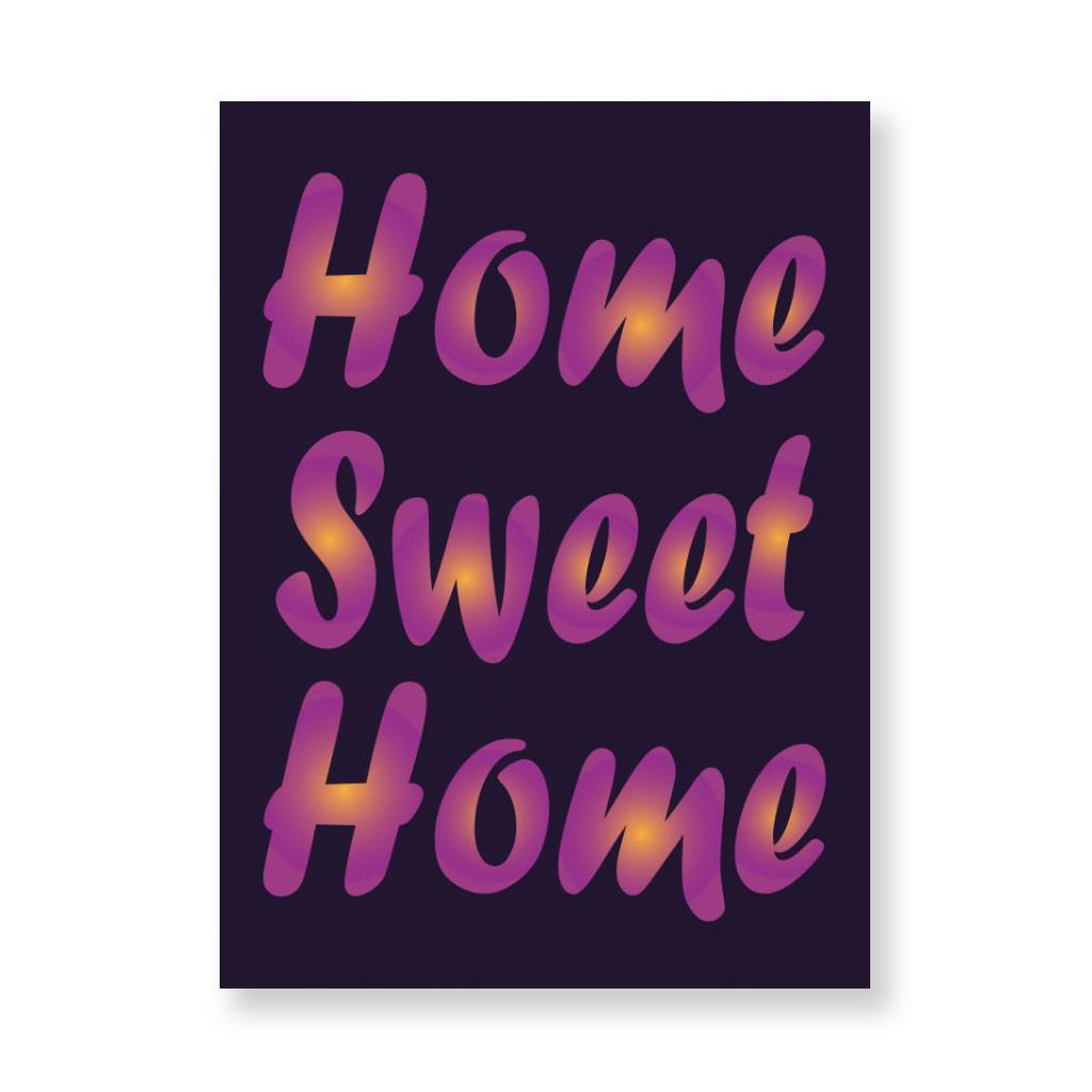 Home Sweet Home Wall Picture - Best Design Stretched Canvas - Printed Wall Art  