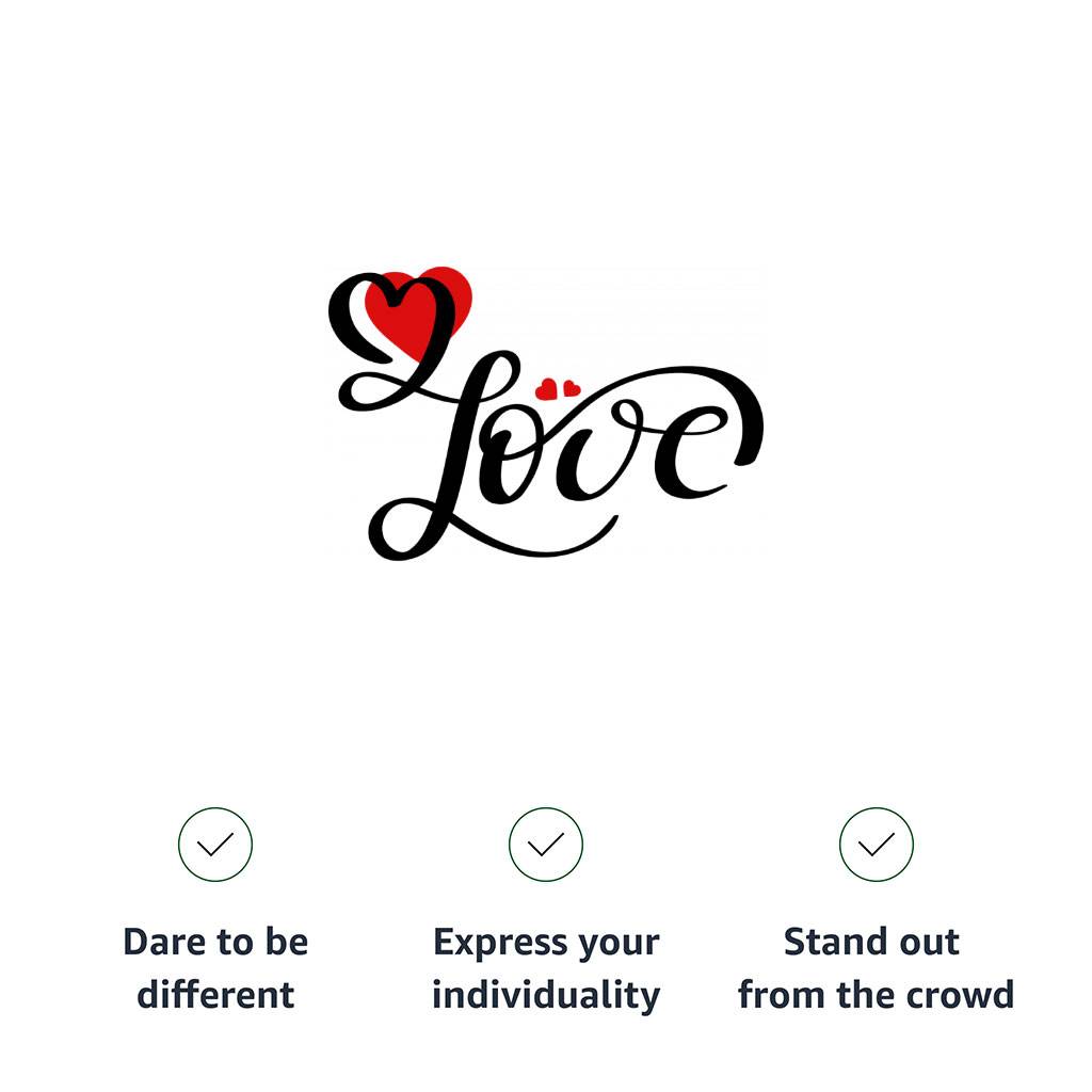 Love Kids' Jersey Tank - Heart Print Sleeveless T-Shirt - Cute Design Kids' Tank Top Color : Athletic Heather|Black|Pink|White 