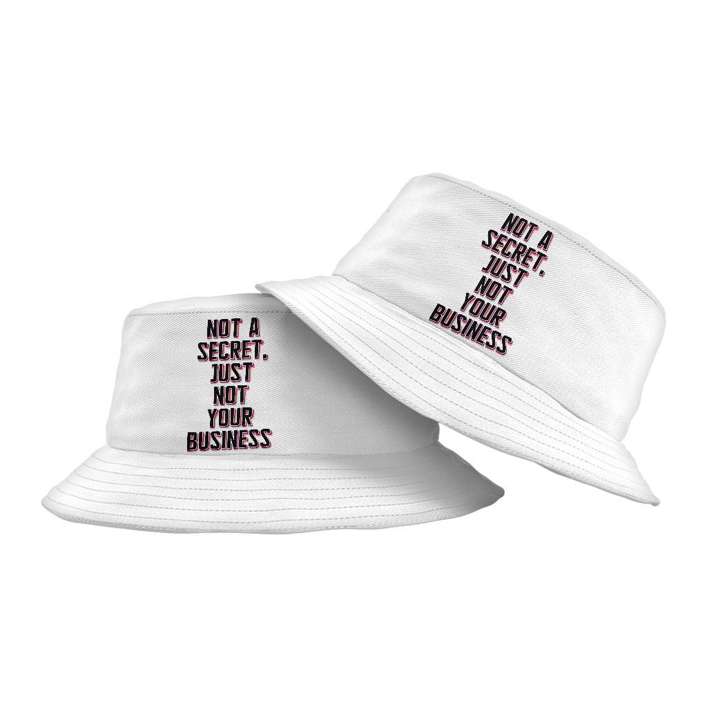 Not a Secret Bucket Hat - Funny Sarcastic Hat - Quote Bucket Hat Color : White 