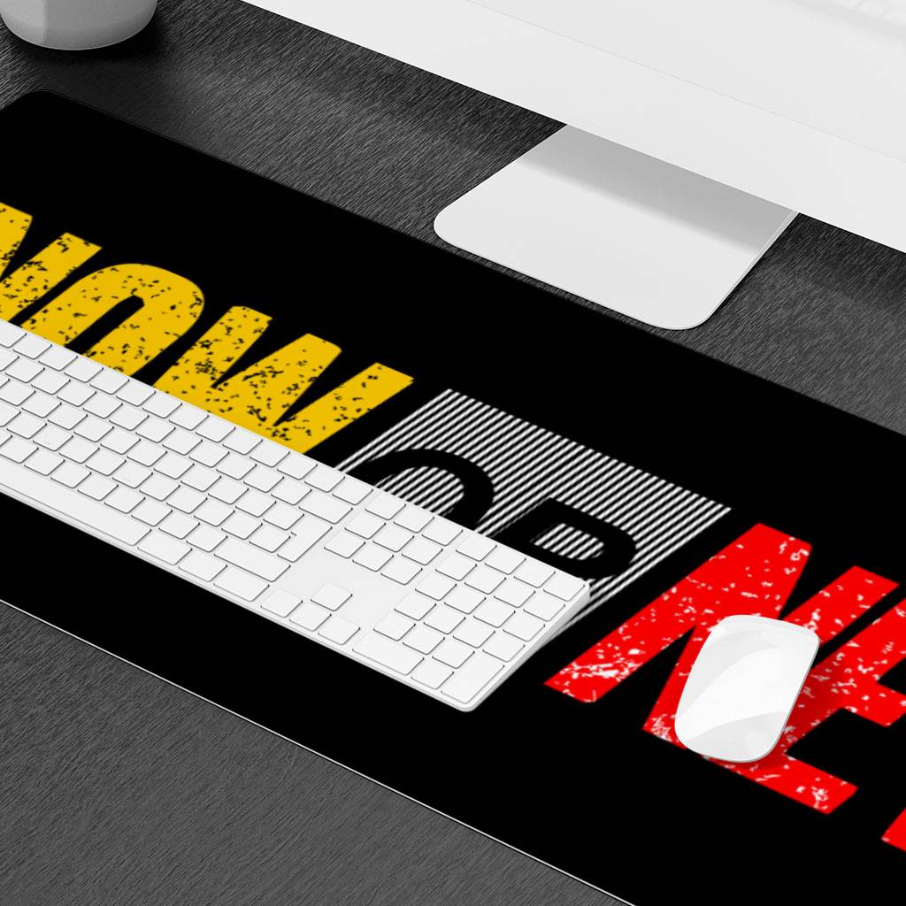 Now Or Never Desk Mat - Cool Desk Pad - Trendy Laptop Desk Mat  