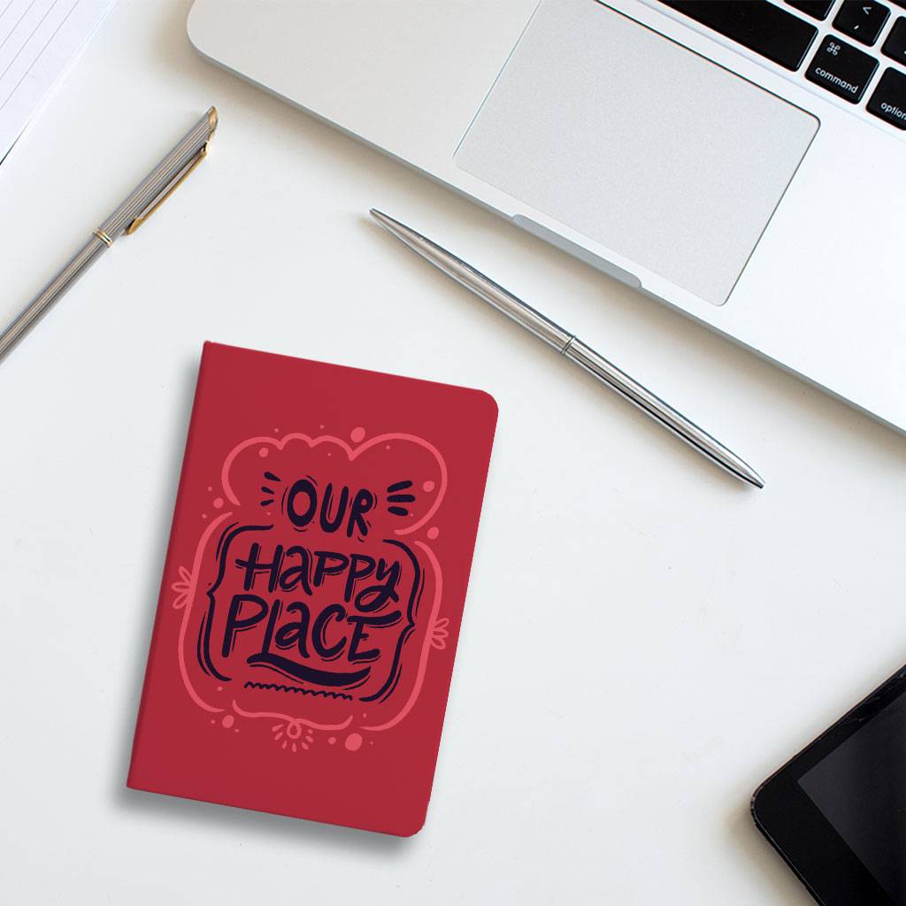 Our Happy Place Journal - Themed Notebook - Cool Design Journal  