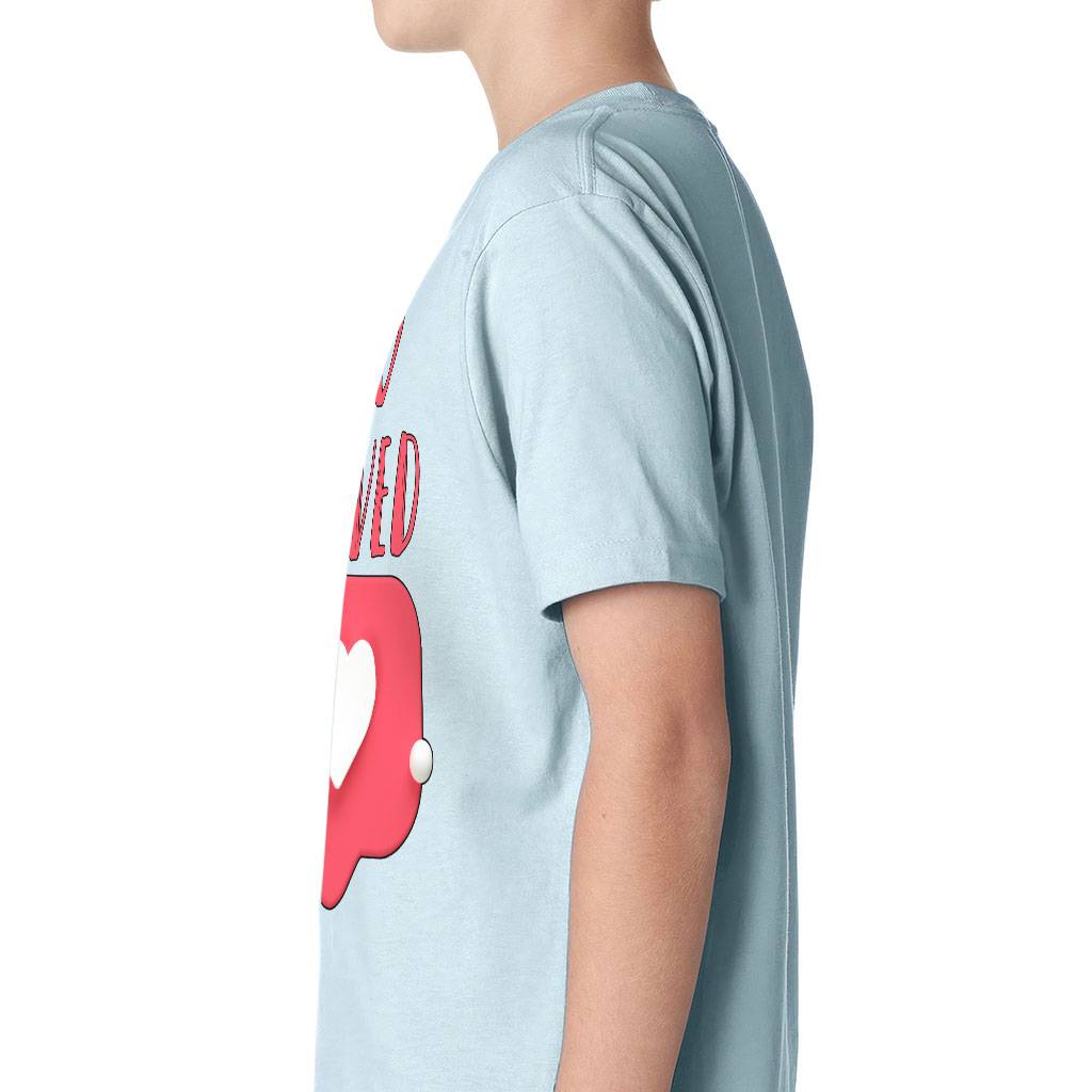 So Loved Kids' Classic Fit T-Shirt - Cute T-Shirt - Heart Print Classic Fit Tee Color : Heavy Metal|Light Blue|Midnight Navy|White 