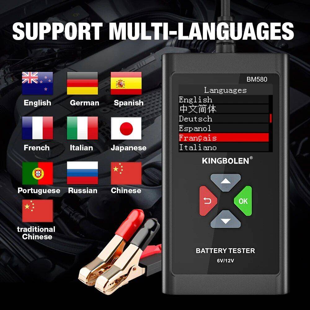 12V 6V Car Battery Tester Type : BM580 
