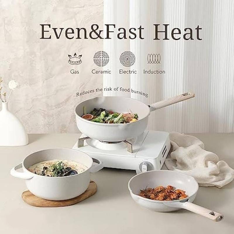 16-Piece Eco-Friendly Nonstick Cookware Set  