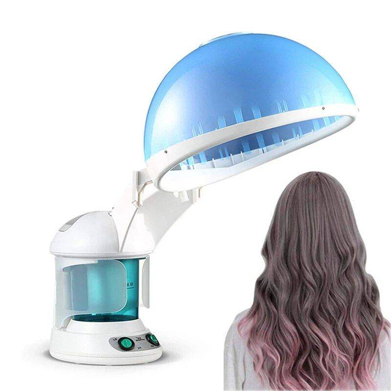 2-in-1 Multifunctional Facial & Hair Steamer with Ozone & Essential Oil Aromatherapy Color : White 