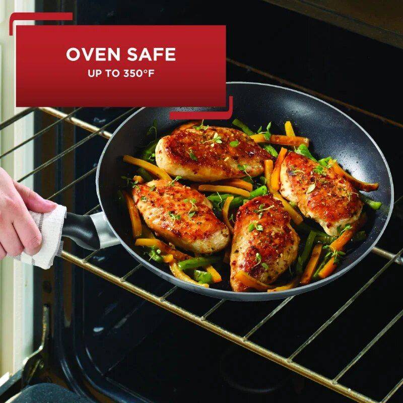 20-Piece Deluxe Nonstick Cookware Set Color : Red|Gray 