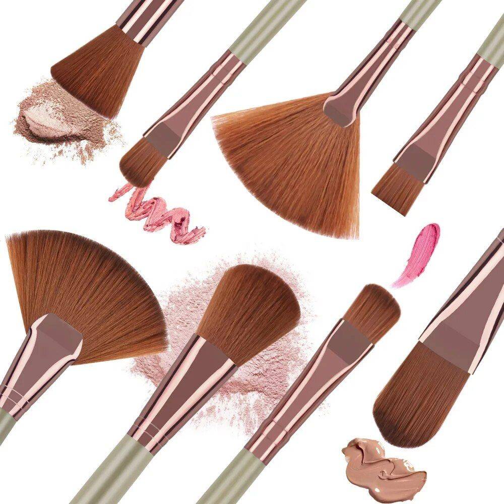 22-Piece Premium Makeup Brush Set with Cosmetic Bag Color : Black|Red|Purple|Gold 