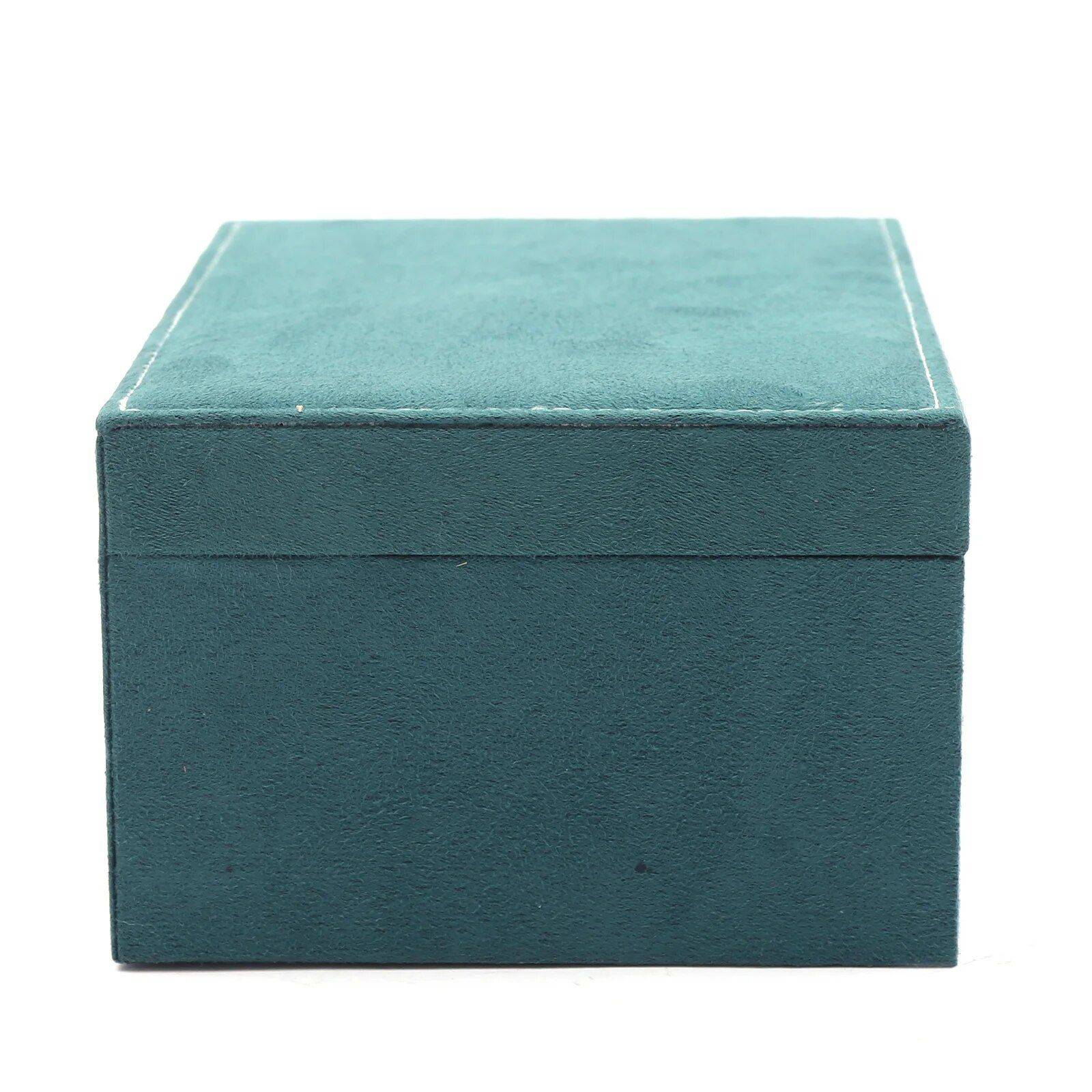 3 Layers Jewelry Box Organizer Color : Dark Green 