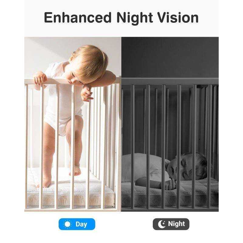 3MP WiFi Smart Security Camera Color : Black|White 