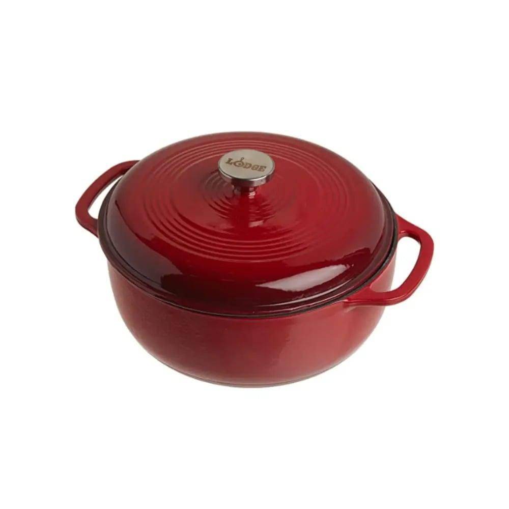 4.5 Quart Enameled Dutch Oven in Red Color : Red 