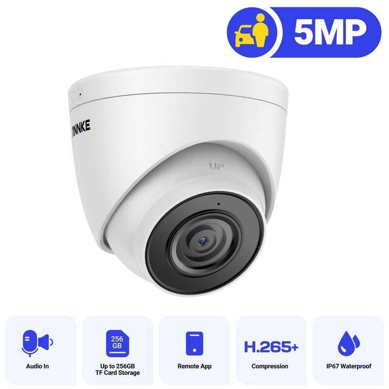 5MP HD PoE Security Camera with Audio & Night Vision  