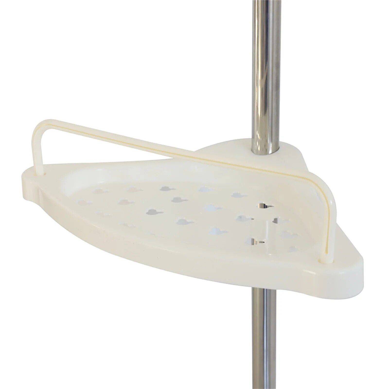 Adjustable 4-Tier Corner Shower Caddy with Rust-Proof Tension Pole  