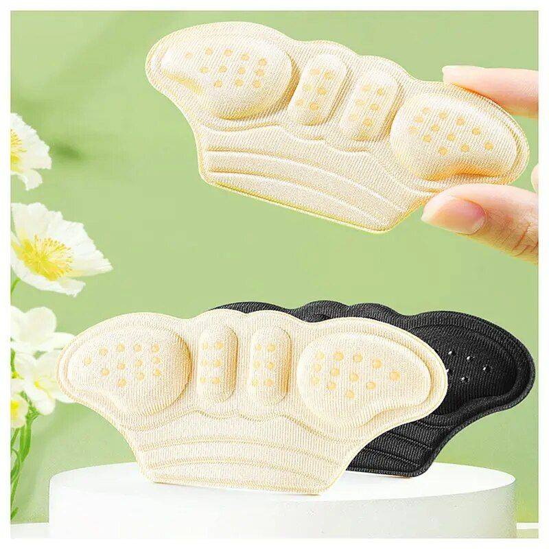 Adjustable Heel Comfort Pads Color : S-Beige|L-Beige|S-Black|L-Black 