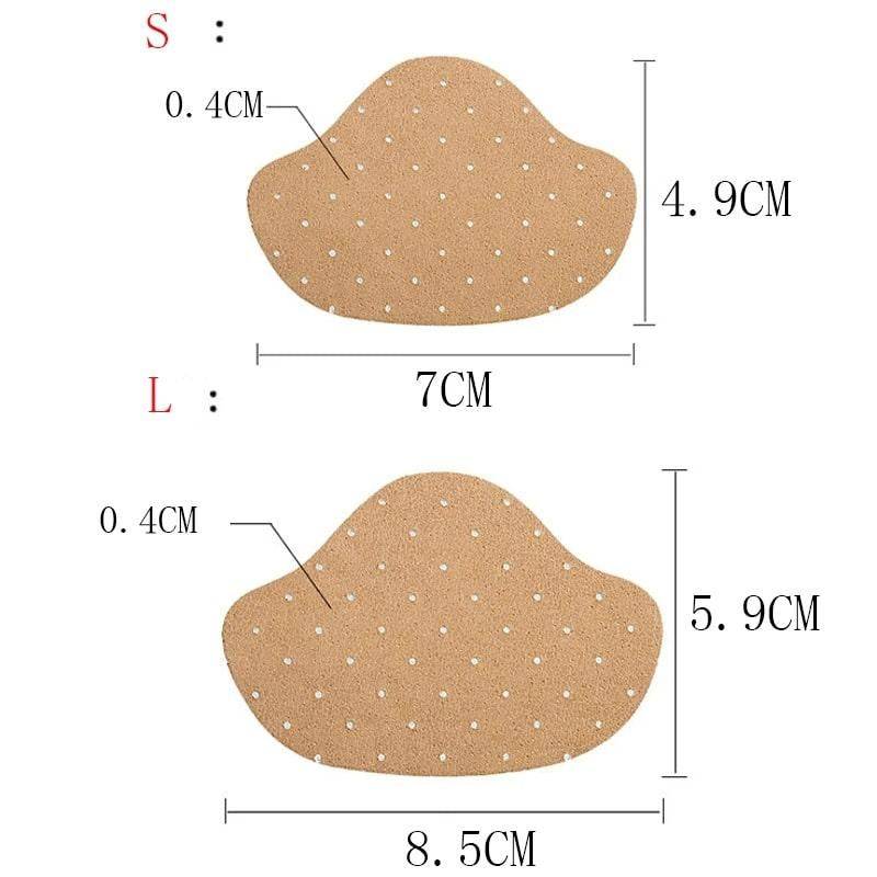 Breathable Heel Protectors Color : L-Brown|S-White|S-Brown|L-White|L-Black|S-Black 