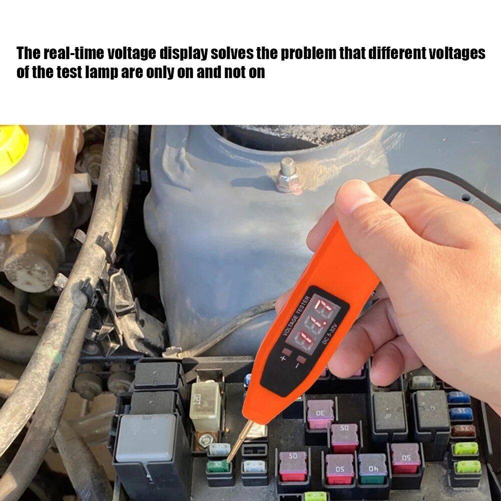 Car Electrical Circuit Test Pen - Precision Voltage Detector Color : Orange|Black 
