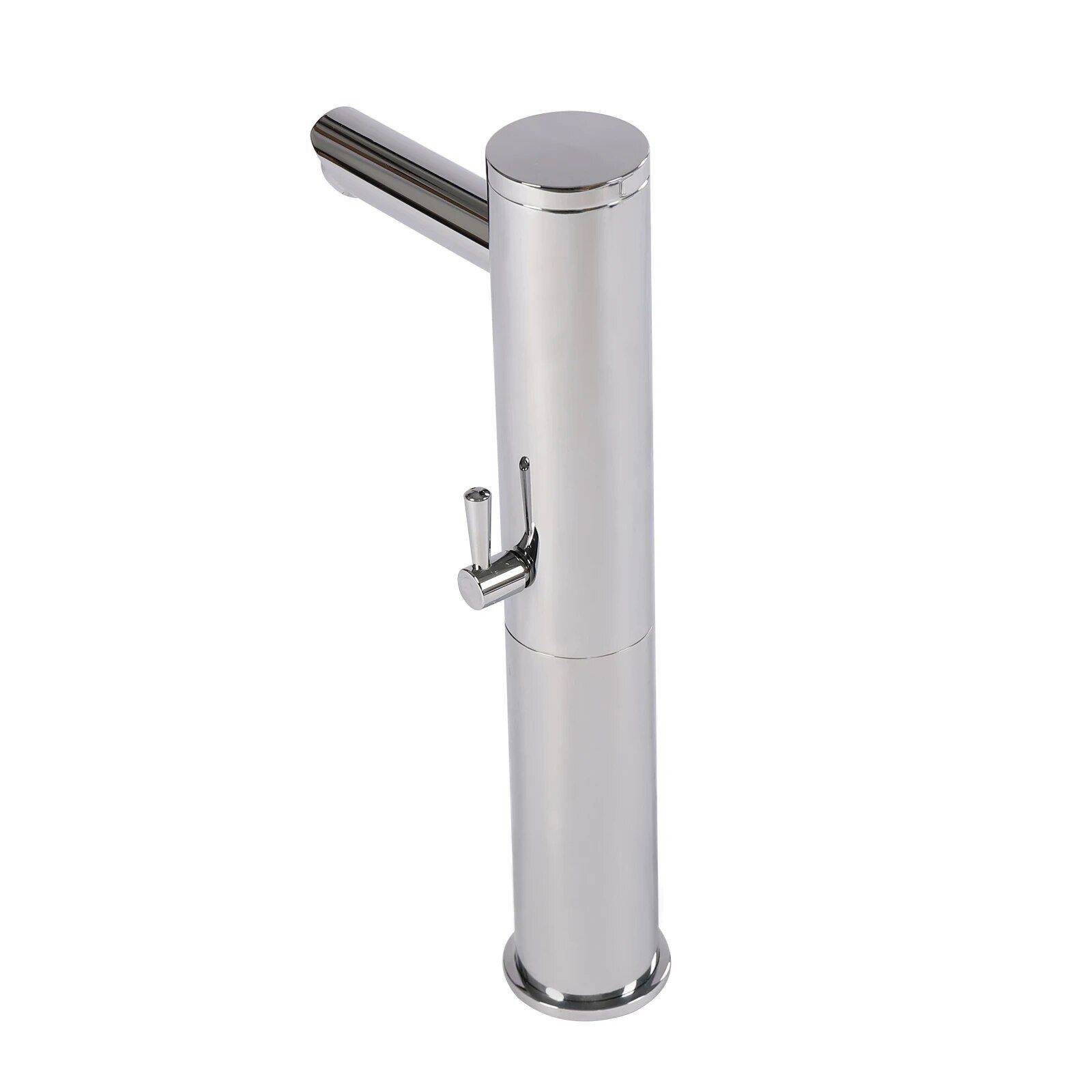 Chrome Touchless Sensor Bathroom Faucet Color : Silver 