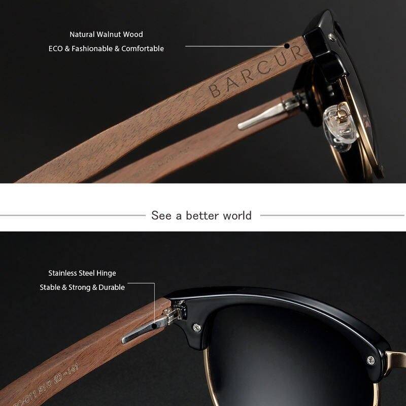 Classic Polarized Wooden Sunglasses Style : Gloss Black Wood box|Greenkish Wood box|Orange Wood box|Matte Black Wood box|Leopard Tea Wood|Leopard Tea|GreenKish 