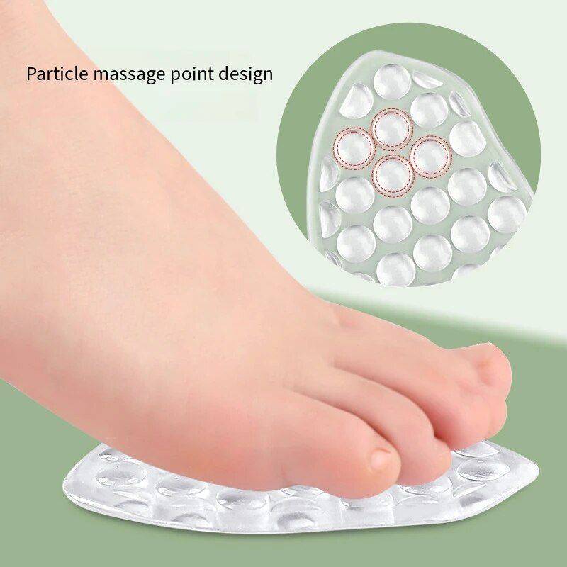 ComfortMax Silicone Forefoot Cushions Color : Black|Beige|Clear 