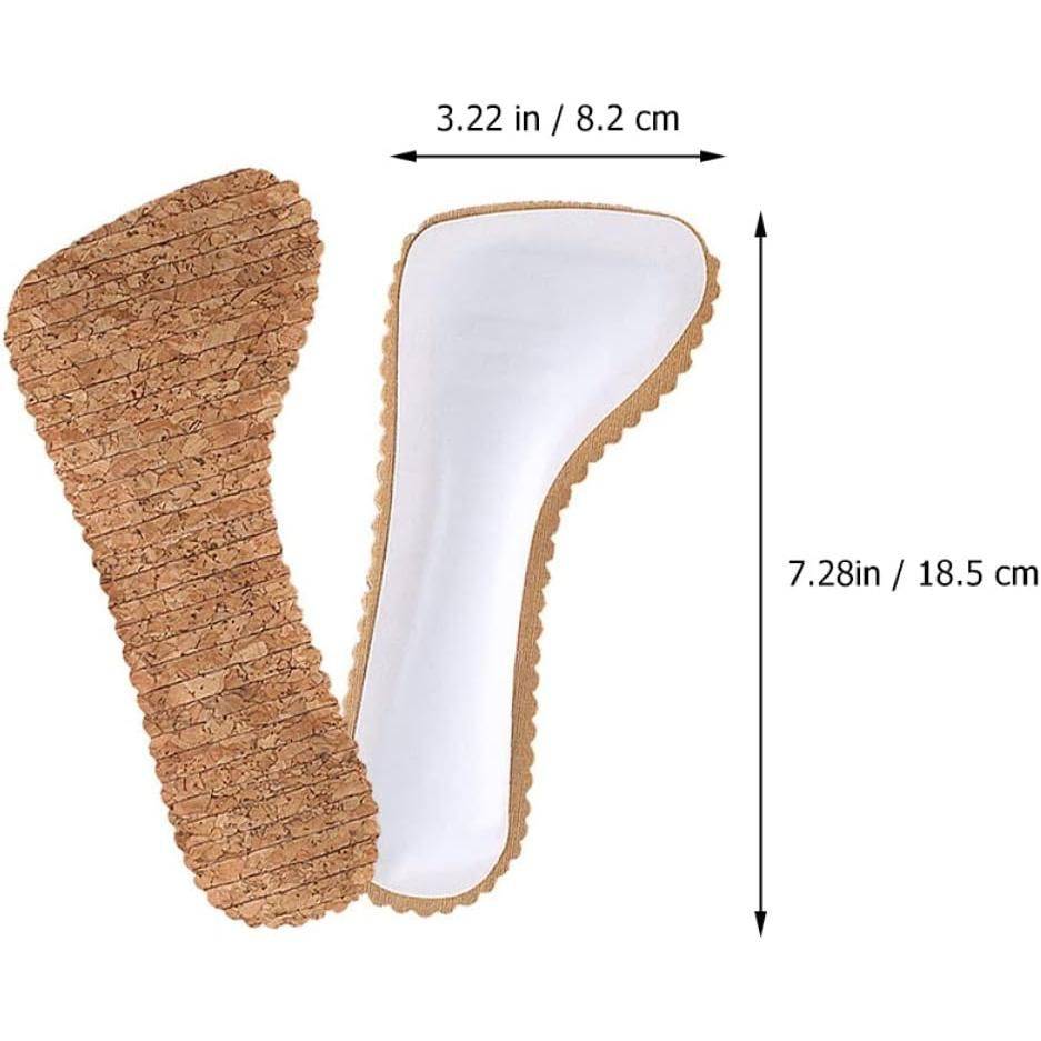 Cork Non-slip Shoe Pads: Ultimate Comfort for Women's Sandals and High Heels Color : Wood Chip Style|Cork Style 