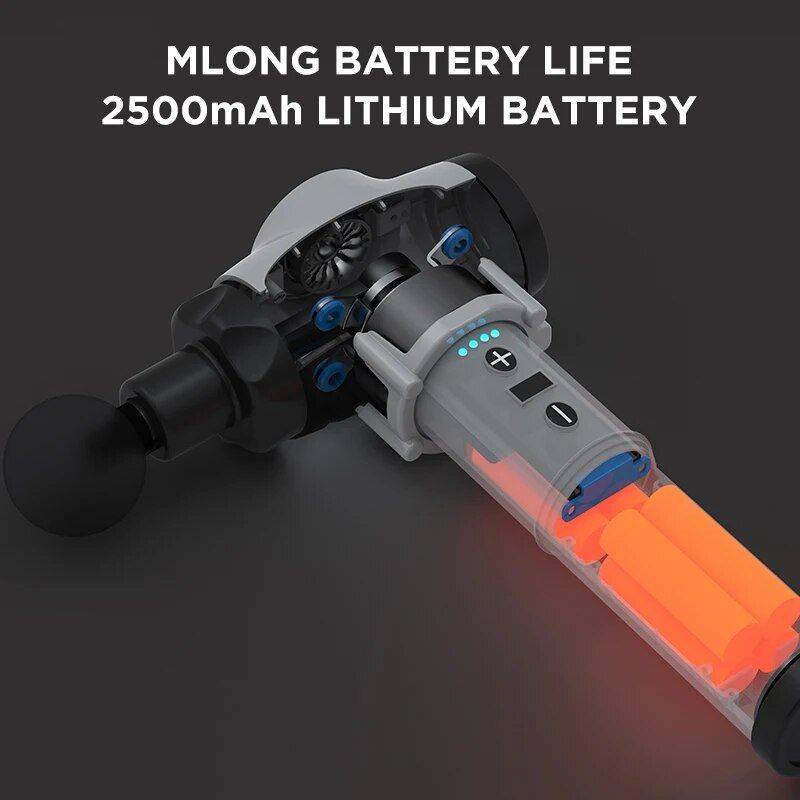 Deep Tissue Massage Gun for Pain Relief and Muscle Relaxation Color : Black 