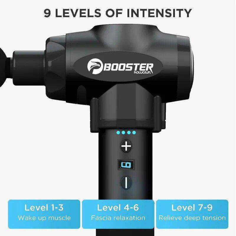 Deep Tissue Massage Gun for Pain Relief and Muscle Relaxation Color : Black 