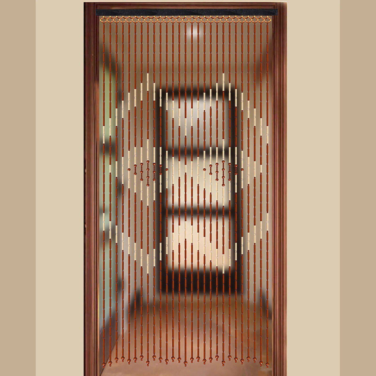 Eco-Friendly Bamboo & Wood Beaded Curtain for Doorways  