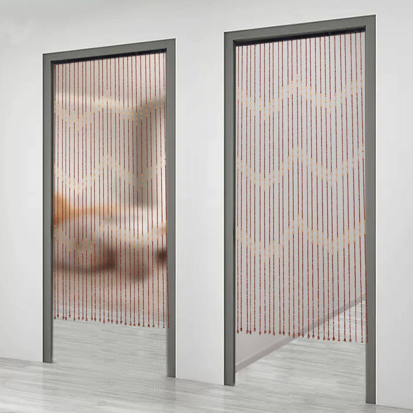 Eco-Friendly Bamboo & Wood Beaded Curtain for Doorways  