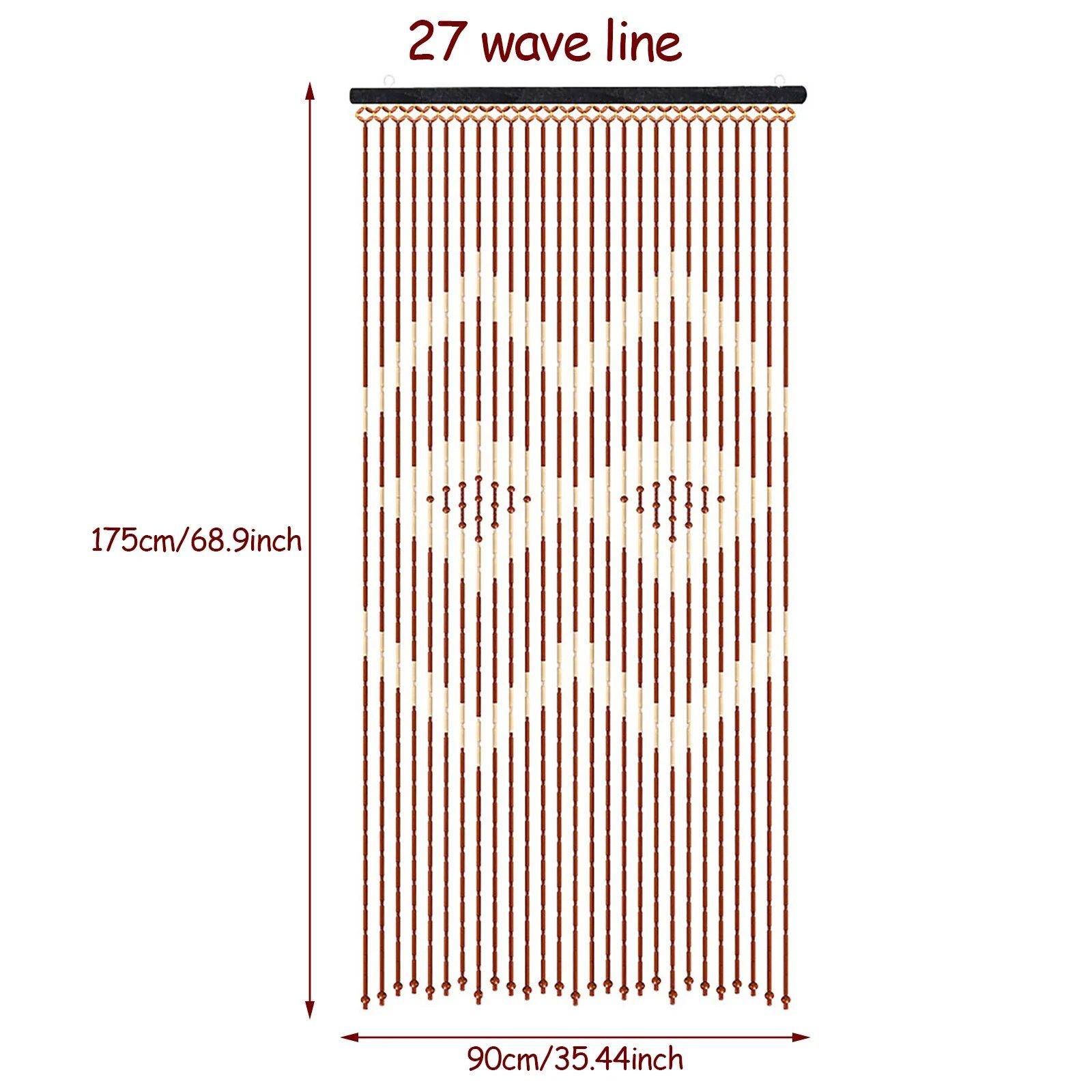 Eco-Friendly Bamboo & Wood Beaded Curtain for Doorways  